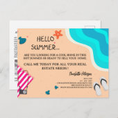 クリエイティブサマー実在エテートマーケティング ポストカード (正面/裏面)