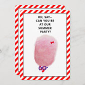 クリエイティブサマーBBQクックアウトパーティの招待状 招待状 (正面/裏面)