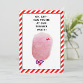 クリエイティブサマーBBQクックアウトパーティの招待状 招待状 (スタンド正面)