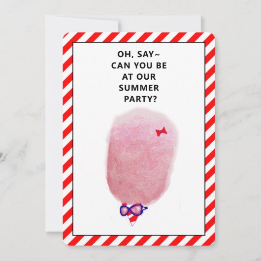 クリエイティブサマーBBQクックアウトパーティの招待状 招待状 (正面)