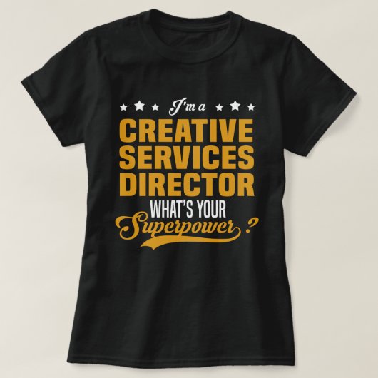 クリエイティブサービスディレクター Tシャツ (デザイン正面)