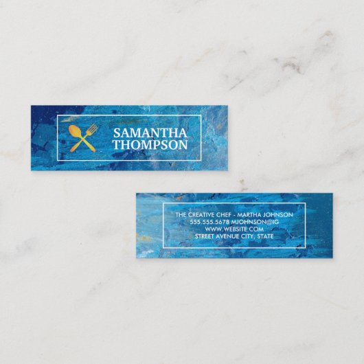 クリエイティブシェフ |料理器具 |アーモダント スキニー名刺 (正面/裏面)