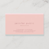 クリエイティブシックピンクグリーンモダンシンプルテンプレート 名刺 (裏面)