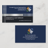 クリエイティブシルバーリバーコラムシビルエンジニアリング 名刺 (正面/裏面)