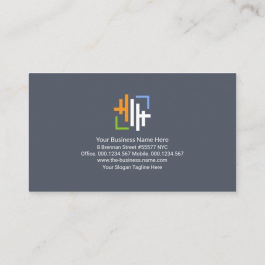 クリエイティブシルバー再バー列エンジニアリング 名刺 (裏面)