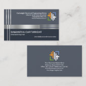 クリエイティブシルバー再バー列エンジニアリング 名刺 (正面/裏面)