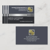 クリエイティブシルバー建築再バー線技師 名刺 (正面/裏面)