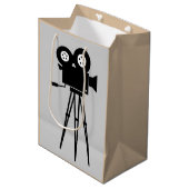 クリエイティブシンカメラ及び三脚デザイン ミディアムペーパーバッグ (正面アングル)