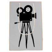 クリエイティブシンカメラ及び三脚デザイン ミディアムペーパーバッグ (裏面)