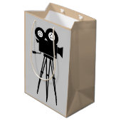 クリエイティブシンカメラ及び三脚デザイン ミディアムペーパーバッグ (裏面アングル)