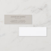 クリエイティブシンプルグラフィッモダンクプレーンラグジュアリートレンディー スキニー名刺 (正面/裏面)