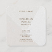 クリエイティブシンプルテンプレートミニマルモダンデザイン スクエア名刺 (裏面)