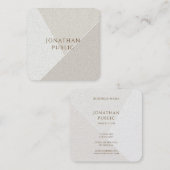 クリエイティブシンプルテンプレートミニマルモダンデザイン スクエア名刺 (正面/裏面)