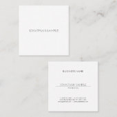 クリエイティブシンプルデザインプモダンランプロフェッショナル スクエア名刺 (正面/裏面)