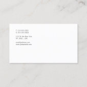 クリエイティブシンプルデザインホワイトテンプレートモダン 名刺 (裏面)