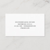 クリエイティブシンプルフィッシュレストランプロフェッショナル 名刺 (裏面)