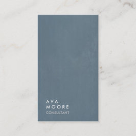 クリエイティブシンプルプレインブルーグレートレンディーコンサルタント 名刺