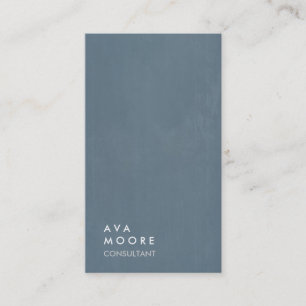 クリエイティブシンプルプレインブルーグレートレンディーコンサルタント 名刺