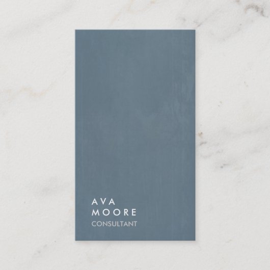 クリエイティブシンプルプレインブルーグレートレンディーコンサルタント 名刺 (正面)