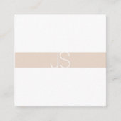 クリエイティブシンプルモダンモノグラムのプロフェッショナル スクエア名刺 (正面)