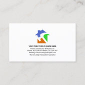 クリエイティブシンプル手利具屋上 名刺 (裏面)