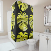 クリエイティブシームレスパター葉ン(熱帯) シャワーカーテン (インサイチュ)