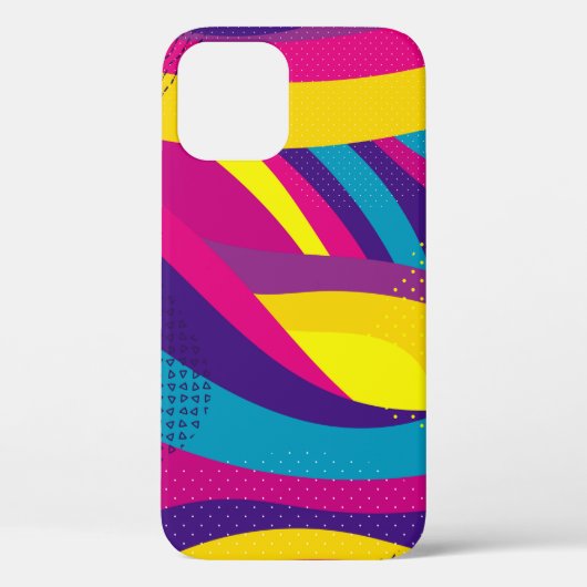 クリエイティブジオメトリカラフルの明るい背景 Case-Mate iPhoneケース (裏面)
