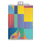 クリエイティブジオメトリック：抽象芸術ヴィンテージカバー。 フラスク (裏面)
