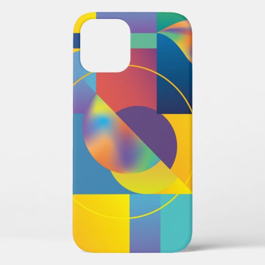 クリエイティブジオメトリック:抽象芸術ヴィンテージカバー。 Case-Mate iPhoneケース (裏面)