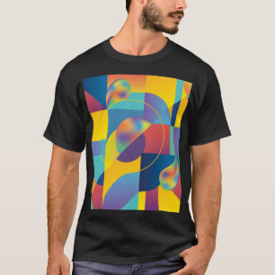 クリエイティブジオメトリック:抽象芸術ヴィンテージカバー。 Tシャツ