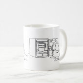 クリエイティブジュースの両面 コーヒーマグカップ (正面右)