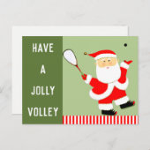 クリエイティブスカッシュプレーヤークリスマス シーズンポストカード (正面/裏面)