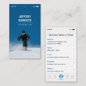 クリエイティブスキーコーチインストラクター 名刺 (正面/裏面)