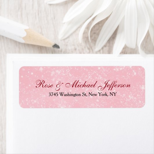 クリエイティブスクリプトピンク芸術的レトロスタイリッシュファミリー ラベル (インサイチュ)