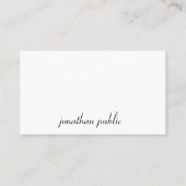 クリエイティブスクリプト文字シンプルモダンプロフェッショナル 名刺 (正面)