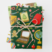 クリエイティブスクール先生ホリデーギフト ラッピングペーパーシート (インサイチュ)