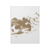 クリエイティブスケッチゴールデンレトリバー ノートパッド (回転)