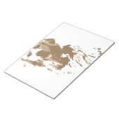 クリエイティブスケッチゴールデンレトリバー ノートパッド (アングル)