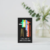 クリエイティブスタイリッシュカラフルホー絵画ム 名刺 (スタンド正面)