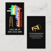 クリエイティブスタイリッシュカラフルホー絵画ム 名刺 (正面/裏面)