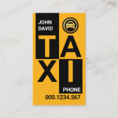 クリエイティブスタイリッシュタクシーブロック 名刺 (正面)