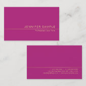 クリエイティブスタイリッシュトレンディーシルクフィニッシュモダンラグジュアリー 名刺 (正面/裏面)