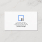 クリエイティブスタイリッシュ建築鉄筋エンジニアリング 名刺 (裏面)