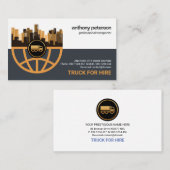 クリエイティブスタイリッシュ・グローバル・シティ・フレーム・ロジスティクス 名刺 (正面/裏面)