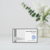 クリエイティブスタイリッシュ·コラム·ボックス·フレーム創業者CEO 名刺 (スタンド正面)