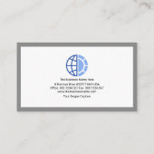 クリエイティブスタイリッシュ·コラム·ボックス·フレーム創業者CEO 名刺 (裏面)