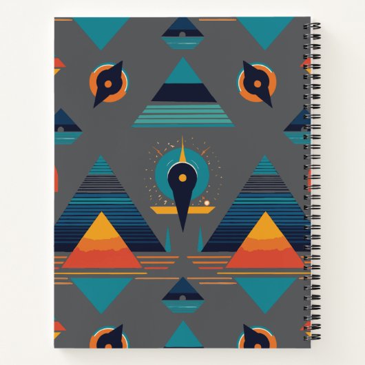 クリエイティブスパイラルデザインノート ノートブック (裏面)