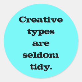 クリエイティブタイプはめったにステッカーにならない ラウンドシール