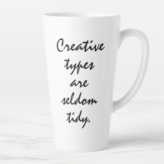 クリエイティブタイプはめったに整頓されたラテマグカップ カフェラテマグ (右)