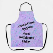クリエイティブタイプはめったに綺麗な紫のエプロンではない エプロン (正面)